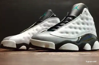 Hyperoad RETRO “BARONS HOLOGRAM” JORDAN AIR MENS WHITE 13 GREY 0618